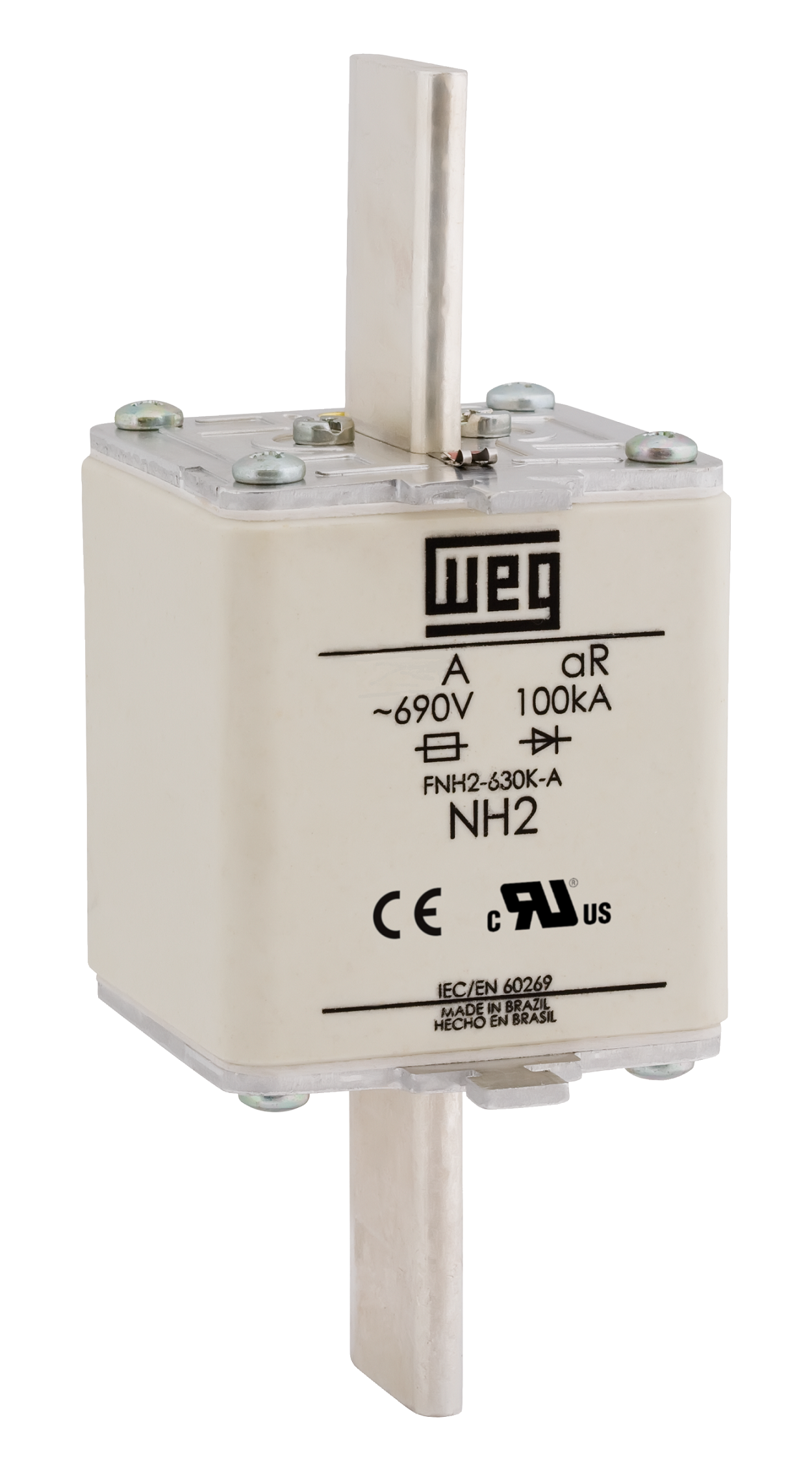 Fusível Ultrarrápido - Contato Faca - FNH2-250K-A WEG