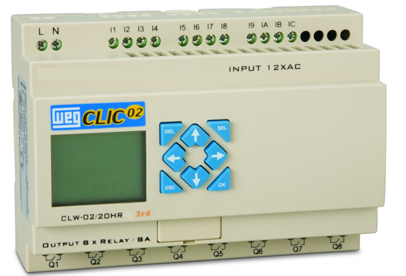 Controladores Lógico Programáveis (CLP) WEG - Clic02 - CLW-02 20VR-D 3RD